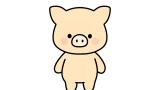 ぶたさんのイラスト素材の無料イラスト｜保育園・幼稚園で使える素材｜どうぶつ