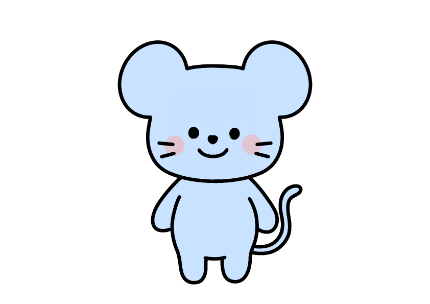 ねずみイラスト素材の無料イラスト｜保育園・幼稚園で使える素材｜どうぶつ