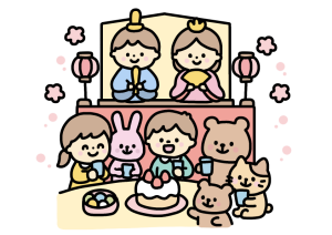 IMG_3842の無料イラスト｜保育園・幼稚園で使える素材｜3月・こども・たべもの・どうぶつ・ひなまつり・冬・春