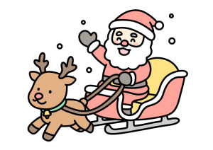 サンタクロースのイラスト素材の無料イラスト｜保育園・幼稚園で使える素材｜12月・クリスマス・冬