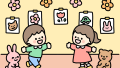 展示会のイラスト素材の無料イラスト｜保育園・幼稚園で使える素材