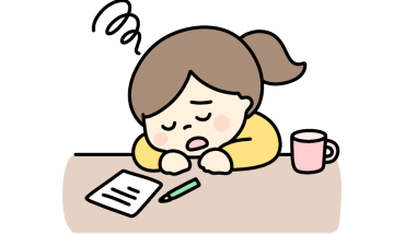 疲れてる先生のイラスト素材の無料イラスト｜保育園・幼稚園で使える素材｜ブログ